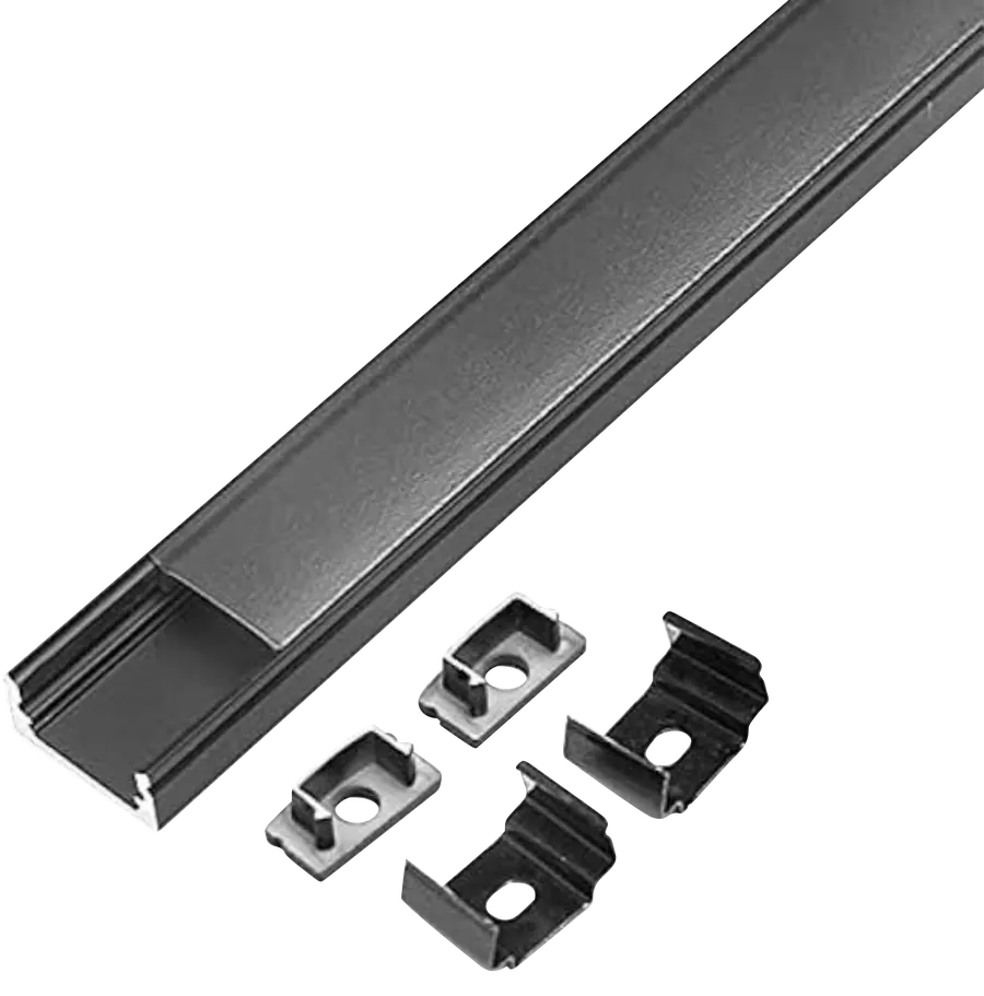 Aluminium Profile (black) Surface Rigid