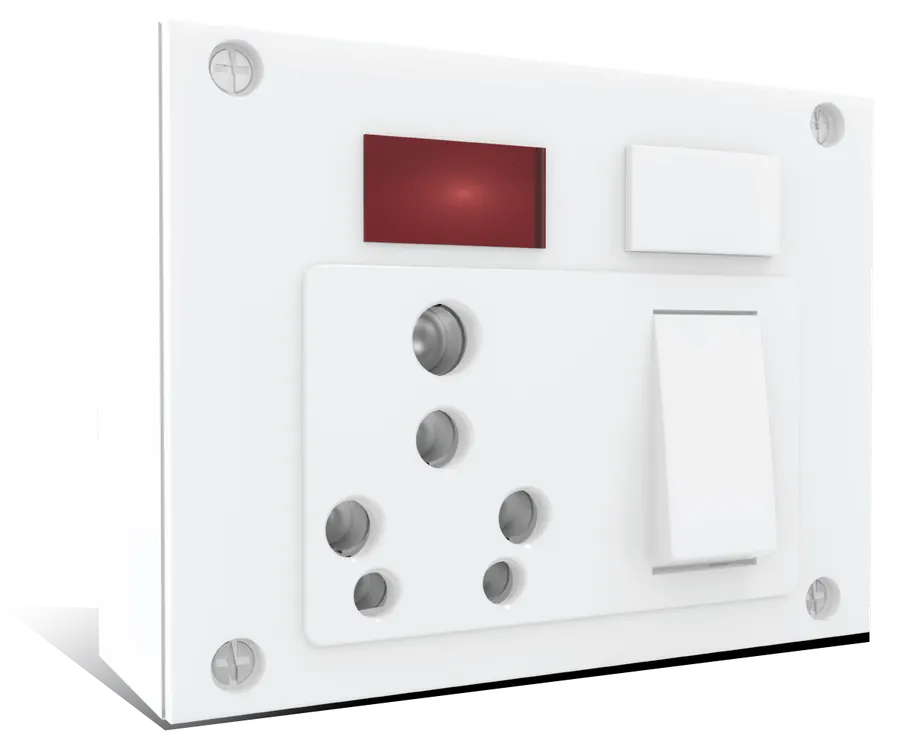6A 16A Switch Socket Combined with fuse & Indicator without safety shutter with junction Box