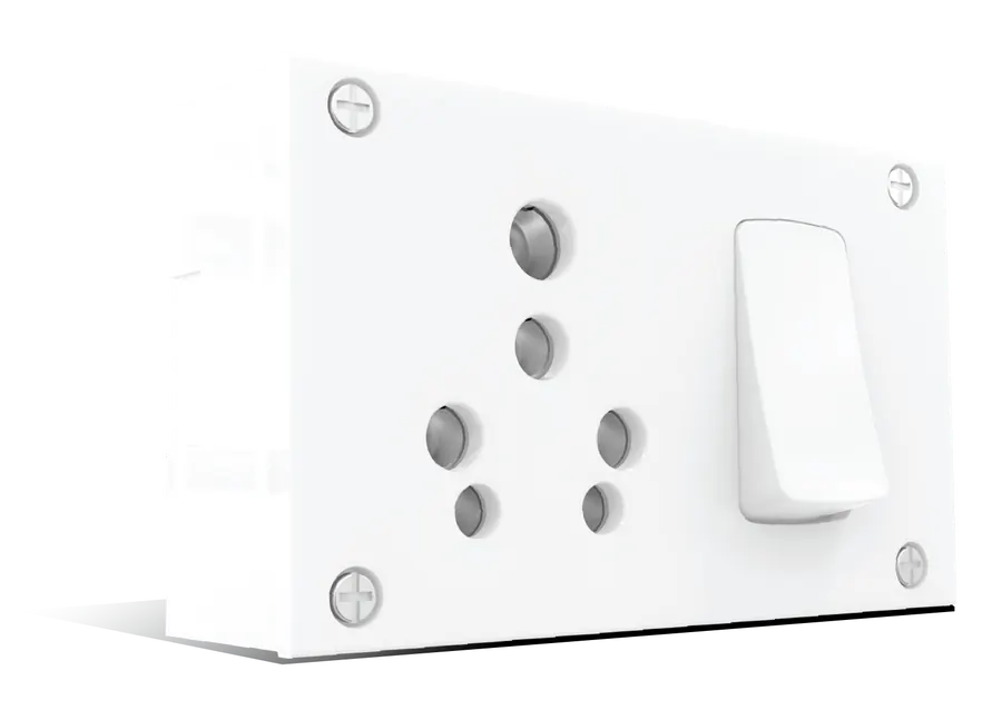 6A 16A Switch Socket Combined without Safety Shutter with Junction Box