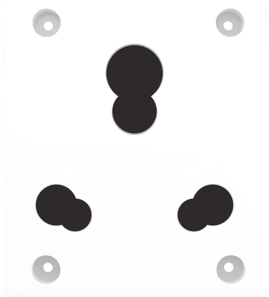 16A. Universal socket with shutter
