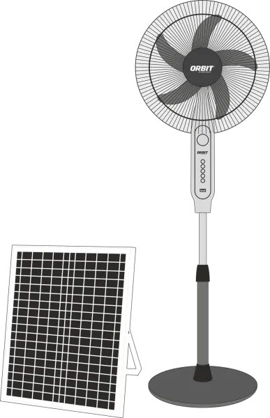LED Solar Pedestal Fan Solfa