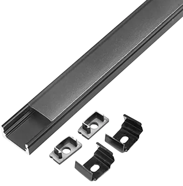 Aluminium Profile (black) Surface Rigid