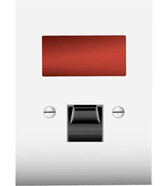 32A DP Switch with Indicator Flush Type