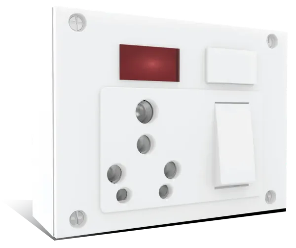 6A 16A Switch Socket Combined with fuse & Indicator without safety shutter with junction Box