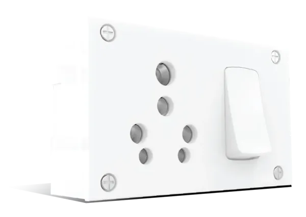 6A 16A Switch Socket Combined without Safety Shutter with Junction Box